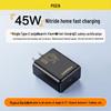 PISEN 45W GaN Charger for Apple & Huawei Devices with USB-C Cable Set