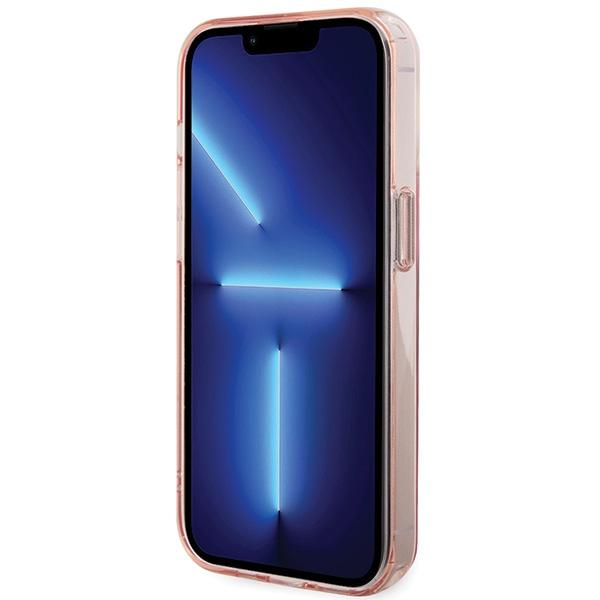 Karl Lagerfeld KLHMP15LHMRSKCP iPhone 15 Pro 6.1" Pink Hardcase Ring Stand Karl&Choupettte MagSafe
