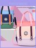 Oxford Cloth School Satchel With Letter Pattern For Elementary Students