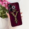 For Itel A80 Case A671L A671LC Back Cover Luxury A Z Initial Letter Crown Soft Silicone Couple Phone Case For ItelA80 A 80 Shell