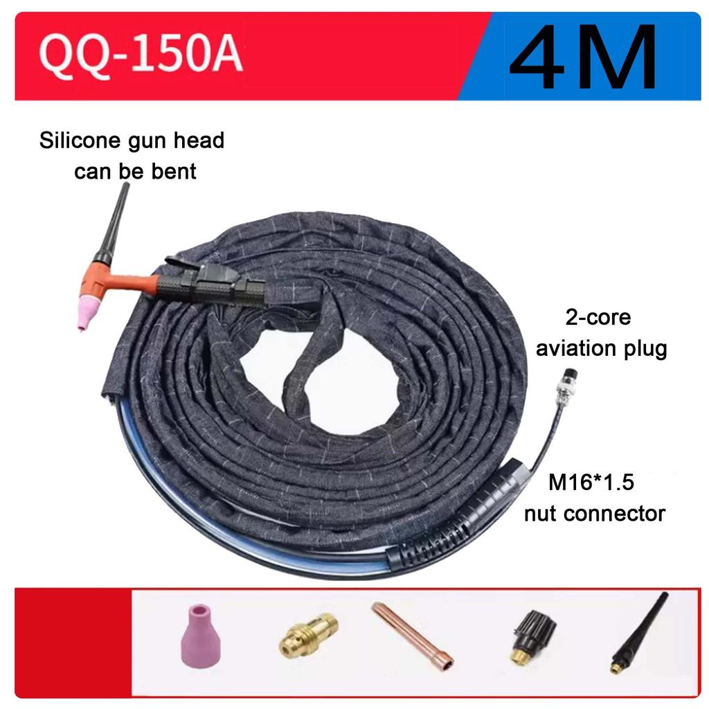 QQ-150A 300A 2-core Aviation Plug Argon Arc Welding Machine Welding Gun Head