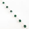 Green Onyx Gemstone 925 Sterling Silver Jewelry Handmade Bracelet Wedding Gift RB-14-16