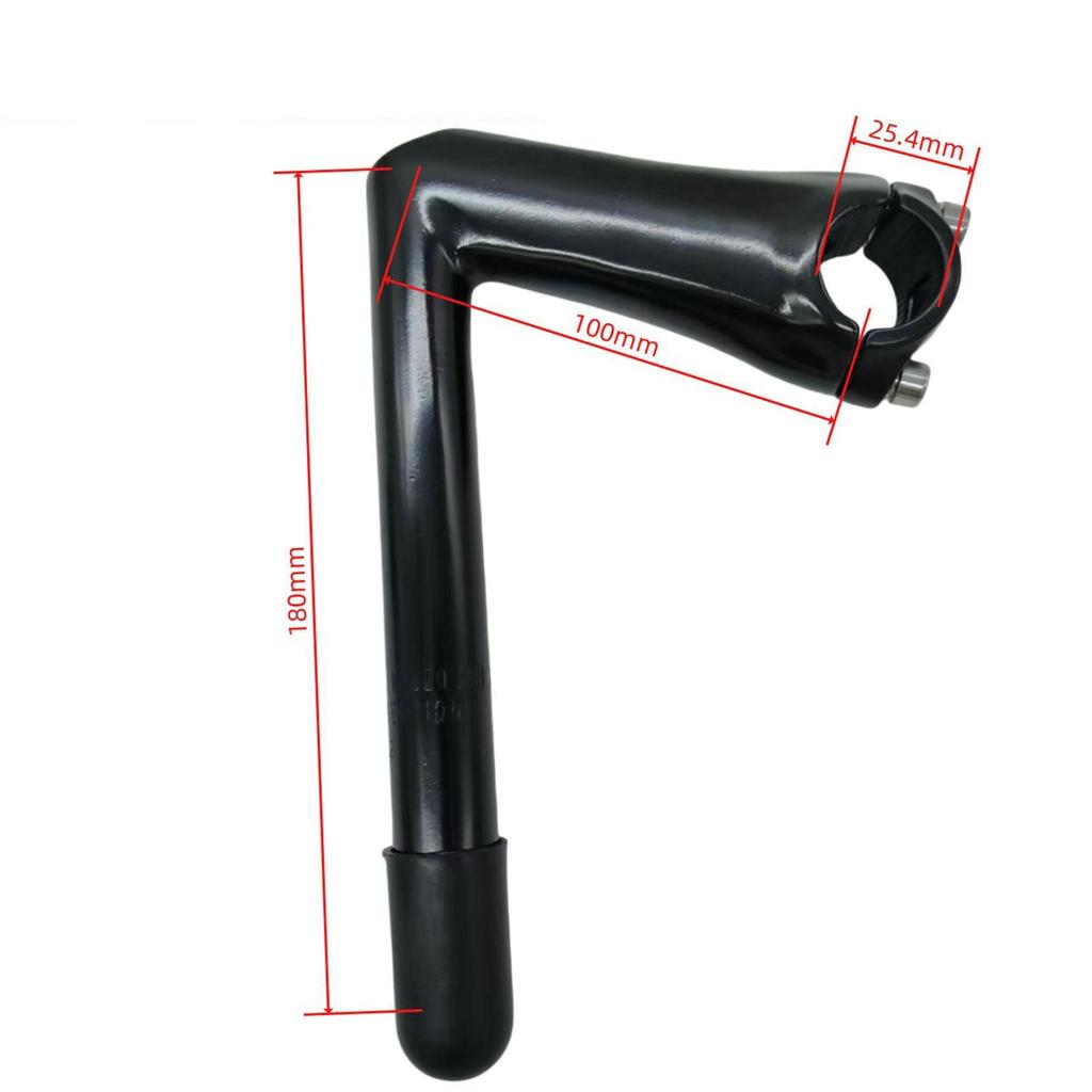Bike Handle Bar Stem Aluminum Alloy Lightweight Component Gooseneck Shape Stem Bicycle Quill Stem 25.4mm Handlebar for Road Bike