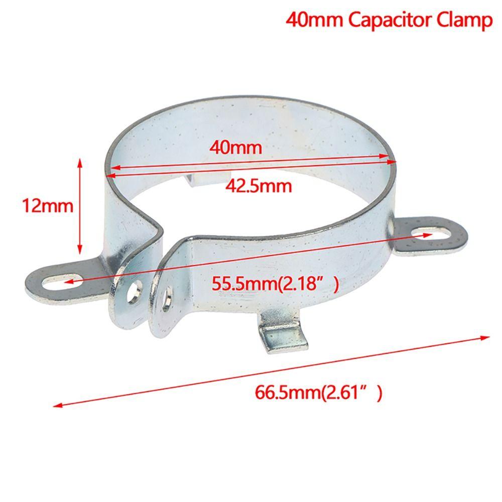 1Pcs Fastening Clamping Ring Capacitor Clip Tin Plated Fixing Bracket Durable Mounting Clamp