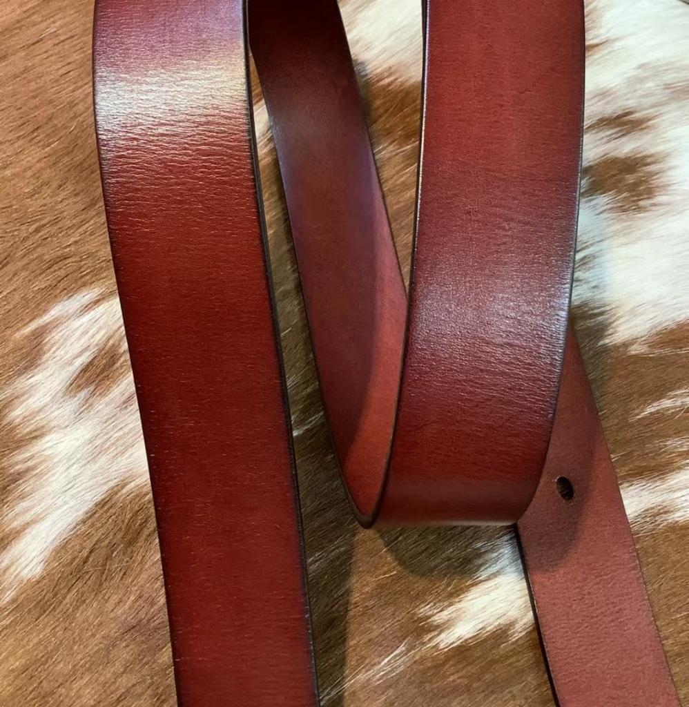 First Layer Tree Paste Leather Cowhide Belt Strip Men's Retro Belt Men's No Button Pin Buckle Scalp Ring