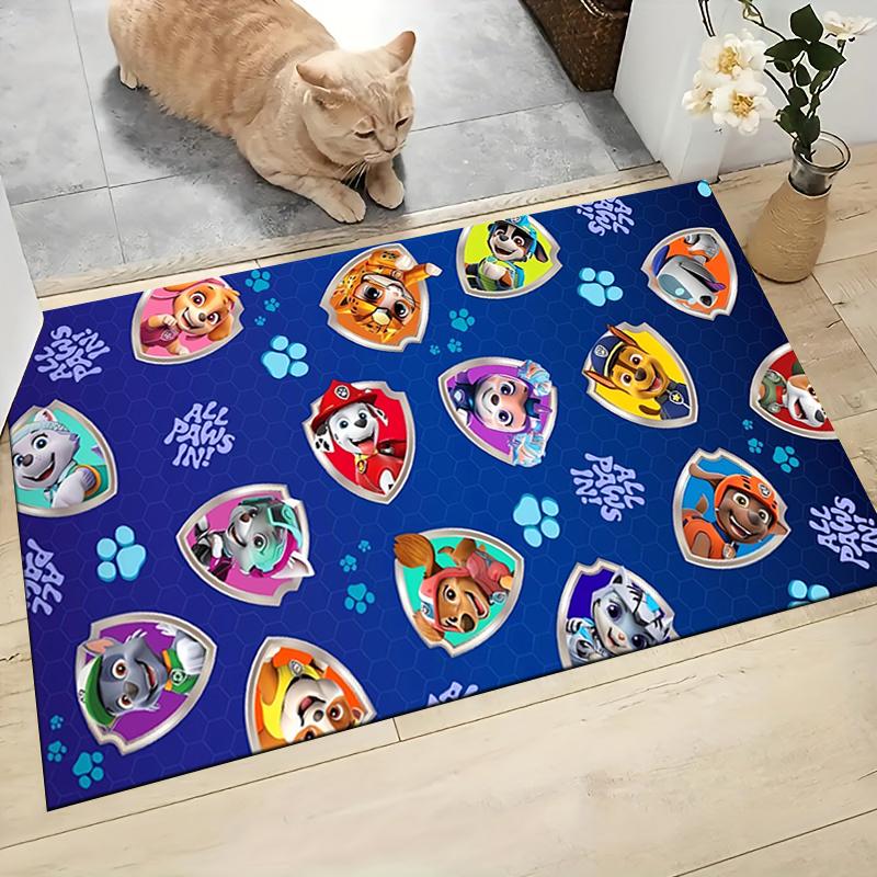 1Pc Paw Patrol Construction Fun Carpet Rug Customizable Soft Washable Antislip Home Living Room Sofa Mats Personalized Rug 091739