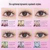 Life Girls Transparent Stem Cat Elf Adhesive-Free Curly False Eyelashes with Jelly Glue Strip