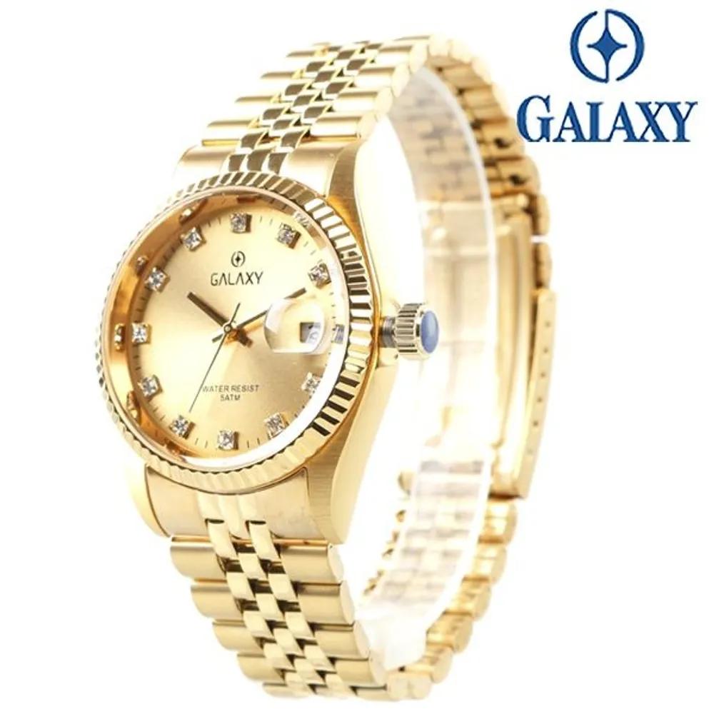 Galaxy 50M Waterproof Men's/Women's Couple Wristwatch QT7013MC/QT7013FC