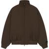 Essentials Bonded Nylon Bomber Jacket Brown Men Outerwear 202HO246445F