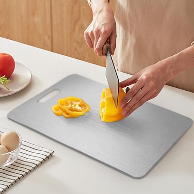 Stainless Cutting Boards -  Stainless Cutting Boards For Kitchen - Cutting Edge Hygiene & Durability, Double Sided  Grade Stainless Cutting Mat