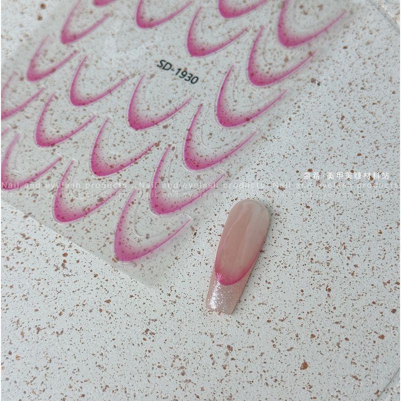 

Наклейки для ногтей Nexi New Gradient во французском стиле, бумажные, сетка, патч, французский маникюр, аппликации для красоты ногтей, украшение ногтей, тонкие прочные наклейки для ногтей SD-1930 French gradient sticker [a]]