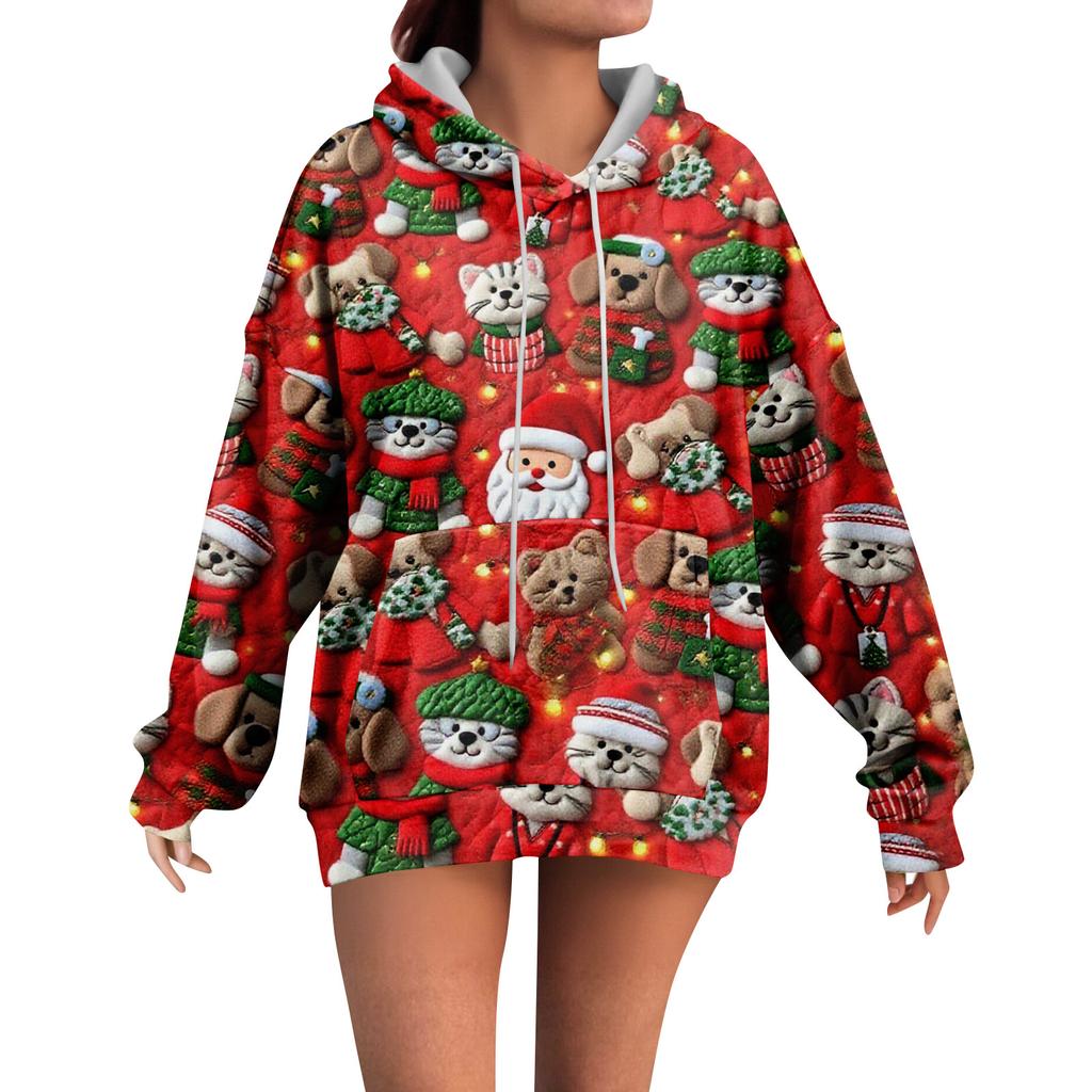 Hoodies For Women Oversized Winter Plush Cute Sweatshirts Pullover Trendy Fall Winter Clothes