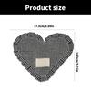 Meal Mat Heart Shape Checked Cotton Placemat Heat Insulation Pad For Family Living Room Meals Mat