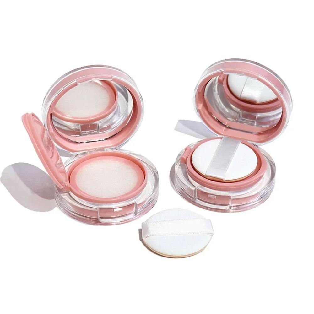 2pcs Refillable Mini Air Cushion Case Empty Puff Box Portable DIY Cosmetic Container for BB Cream Foundation Makeup Travel Kit