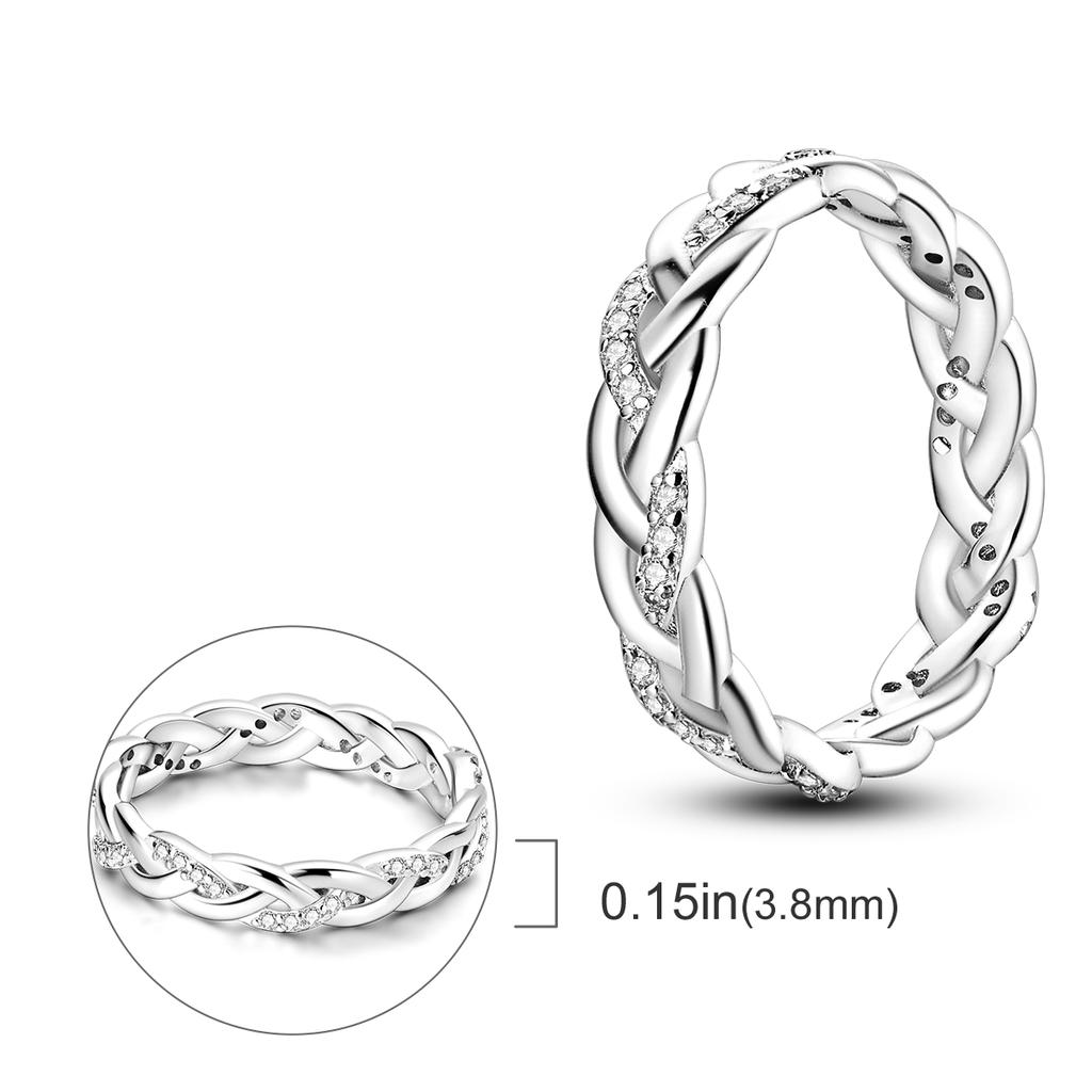 Copper Plated Mystic Star Shape Ring Infinite Love Authentic Design Zircon CZ Wedding Rings Jewellery Women Gift