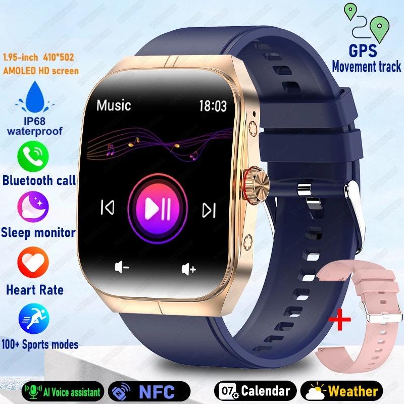 New HD   screen ForWatch 4 Pro Sports Smart Watches Men GPS Track Waterproof Bluetooth Call NFC Smart Watch