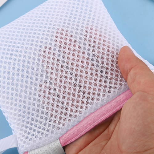 Seiunn Small Laundry Net, Mini (3-Piece Set) - Detergent Net, Powdered Soap Net, Magnesium Laundry Net, Mesh, Durable, Prevents Residual Soap from Sti