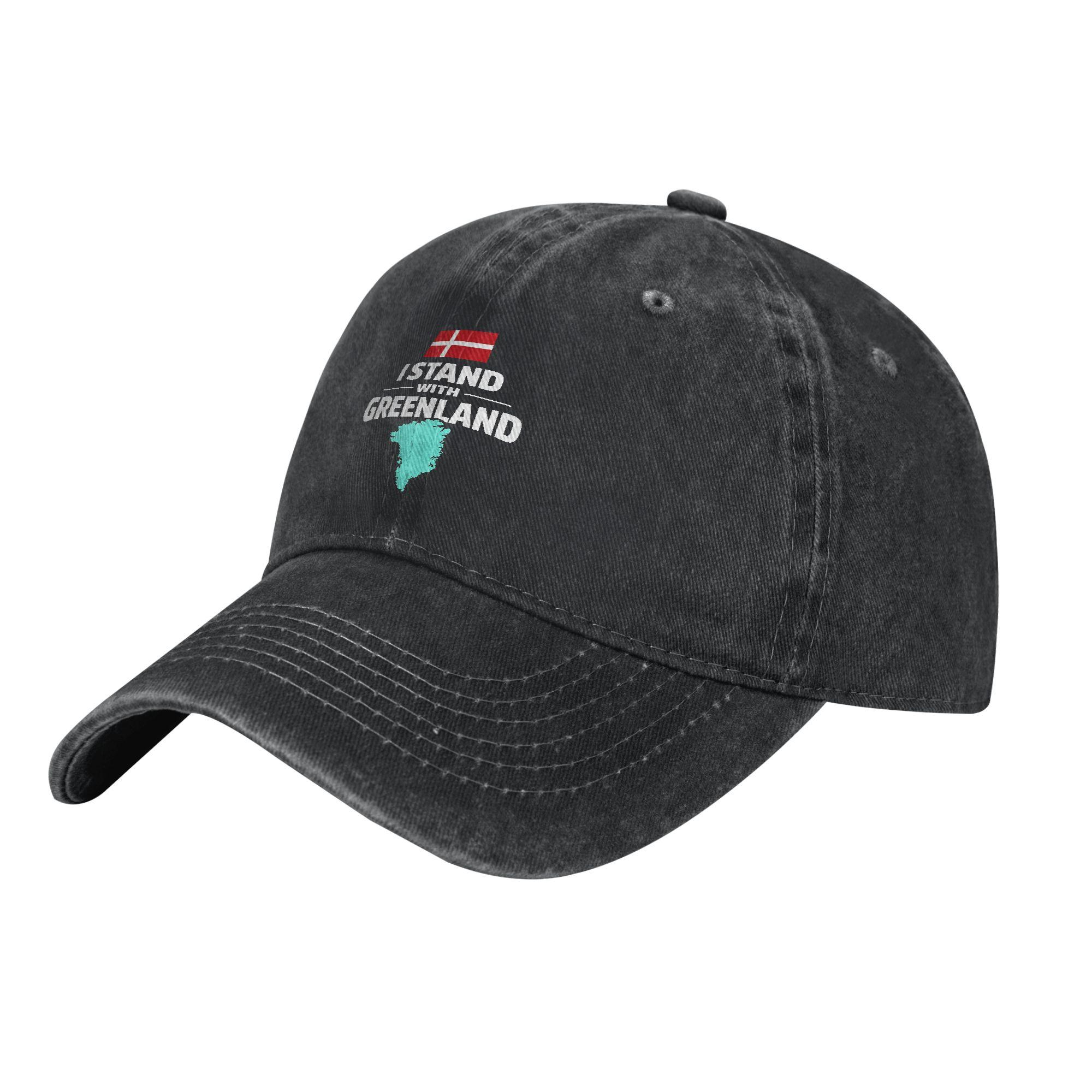 

DFTBA Greenland Washed Baseball Cap Streetwear Sun Trucker Hat Summer Unisex Men Kpop Rock Snapback Cap One Size