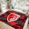 Bournemouth Football Design Crystal Velvet Carpet Cozy Non?Slip Printed Rug For Bedroom Living Room Entrance