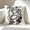 Housse de coussin de luxe Nouvelle Housse de coussin amovible lavable Design populaire Décoration de canapé de salon Housse de coussin Coussin 45×45CM