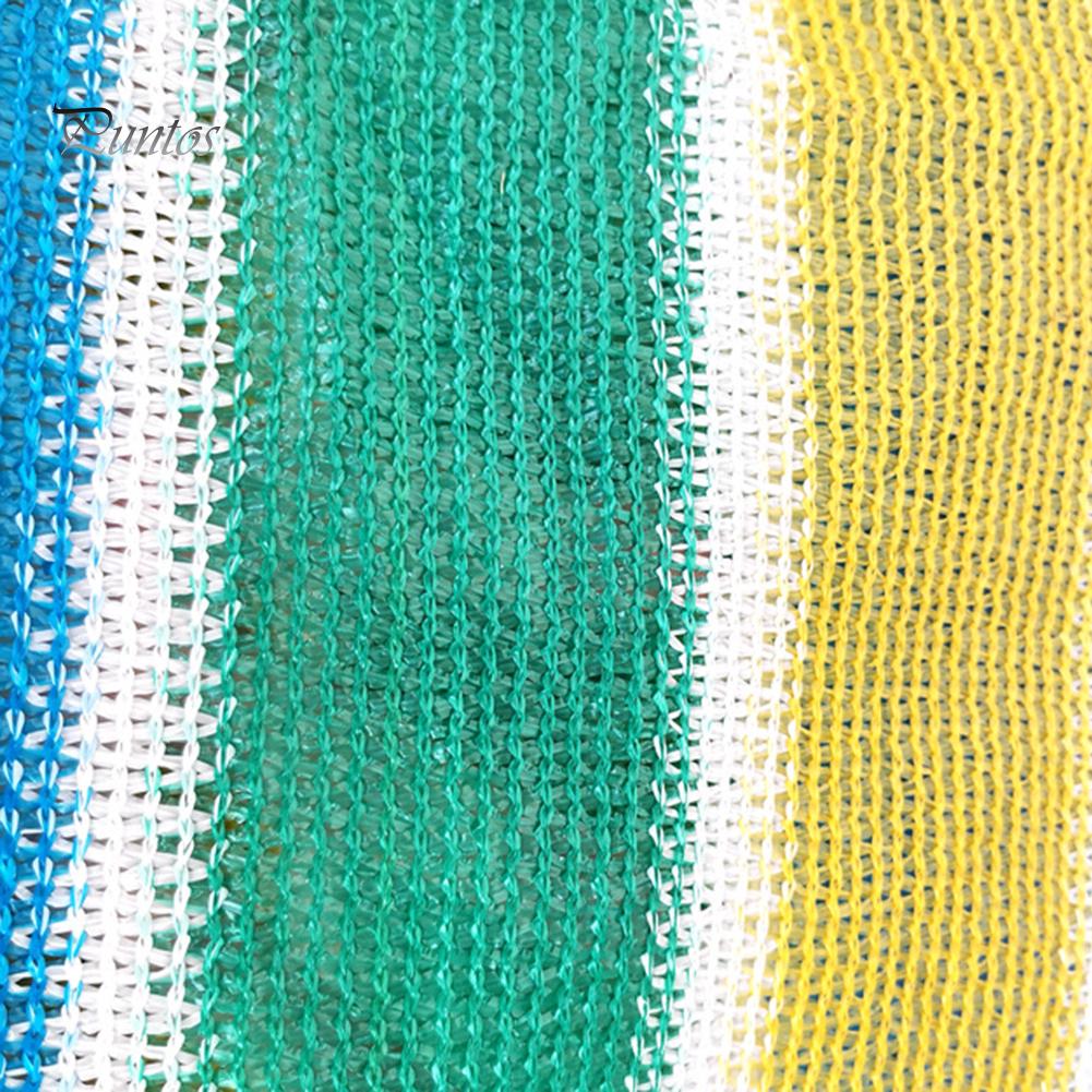Puntos Color Block Stripe Anti-UV Protection Garden Balcony Patio Cover Sunshade Net