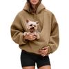Pocket Pet In One Double-sided Plush Loose Fitting Hooded Sweatshirt For Both Men And Women
