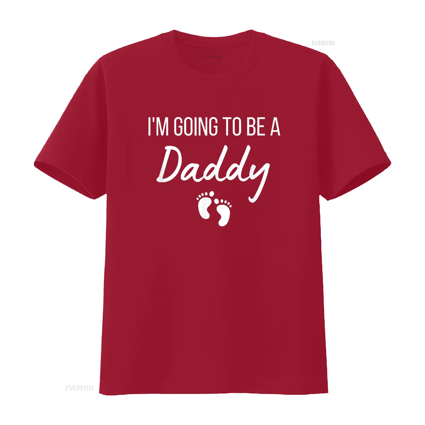 

I m Going To Be A Daddy Pregnancy Announcement New Dad T Shirt vintage Washed Comfortable Stretched Top For Everyday Wear S