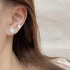 Ocean Fresh Mermaid Princess Silver Stud Earring Set for Women - Conch & Starfish Designs, Exquisite Summer Niche Jewelry