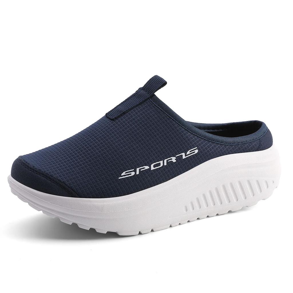 Fashion 2025 New Women's Slippers Personality Half Slippers Fashion Casual Shoes Platform Shoes Light and Comfortable Anti-slip Wear
