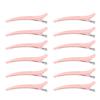 12pcs Duck Billed Hair Clip Strong Grip Sturdy Durable Decorative Practical Pink Hair Positioning Clip for Salons