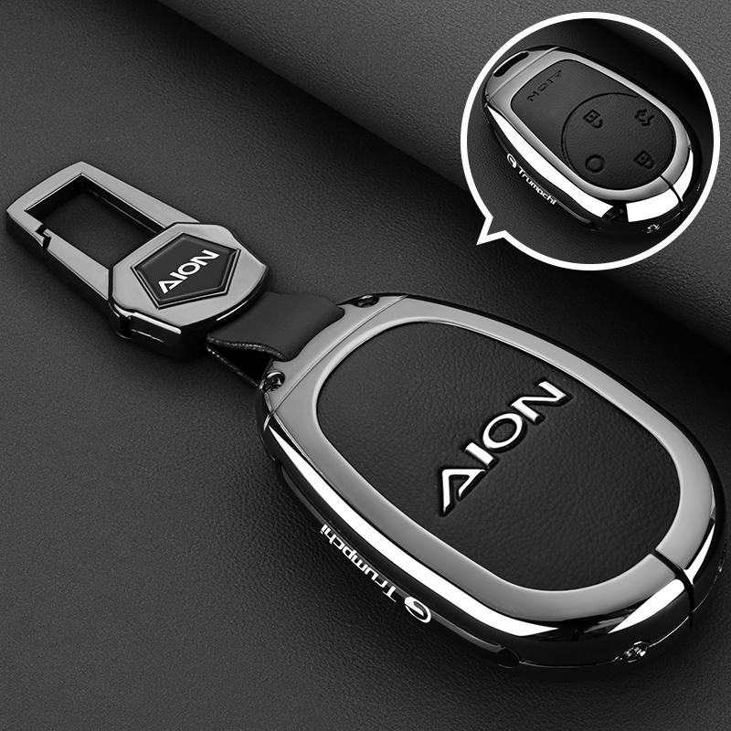 Car Remote Key Case Cover Shell Protector For Gac AION S PLUS New Energy Trumpchi Aion V Y LX 2023 GE3 GA3S Tyrannosaurus Rex PU