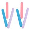 6PCS Silicone Wax Stick Nonstick Reusable Cosmetic Spatula Facial Mask Stirring Rod for Hair Removal Mixing Sampling