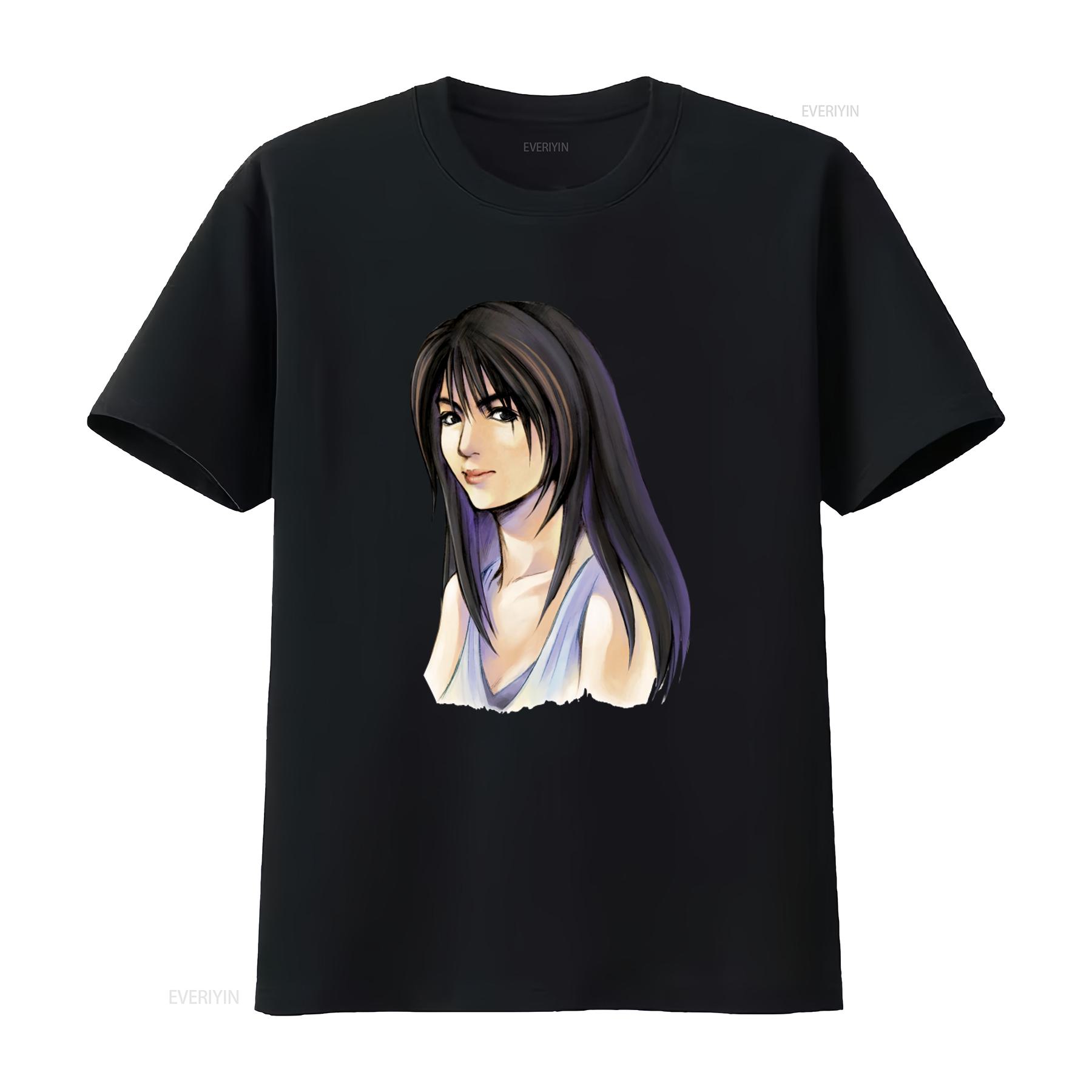 

Rinoa Ff8 Viii Premium T Shirt with Vectorized Design for Women vintage Washed Stylish Stretched Comfortable Unisex fashion 4XL