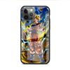 Funda de cristal templado para iPhone 14, 13, Pro, 11, 12, 7, 8 Plus, SE 2022, XR, X, XS Max, 6, 6S, Anime-Dragon-Ball