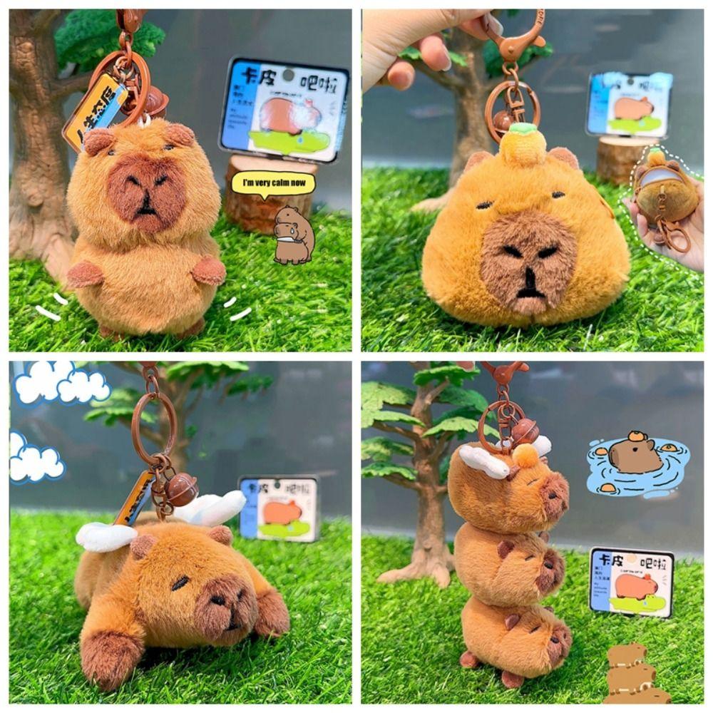 

Имитация капибары, плюшевый брелок капибара, тканевый брелок, кукла капибара, плюшевый брелок, подарок на день рождения