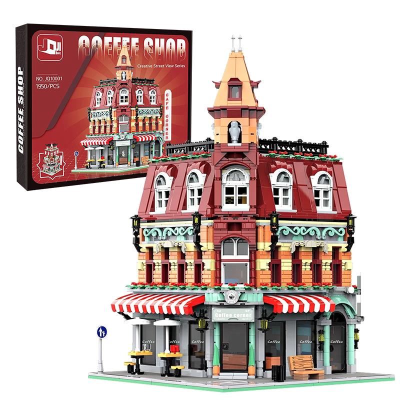 

10182 Город Улица Вид Сцена Модель Сборка МИНИ-кирпичи Европейский Рынок Кафе Вилла Магазин Дом Строительные Блоки Набор Детские Игрушки Подарок with-box