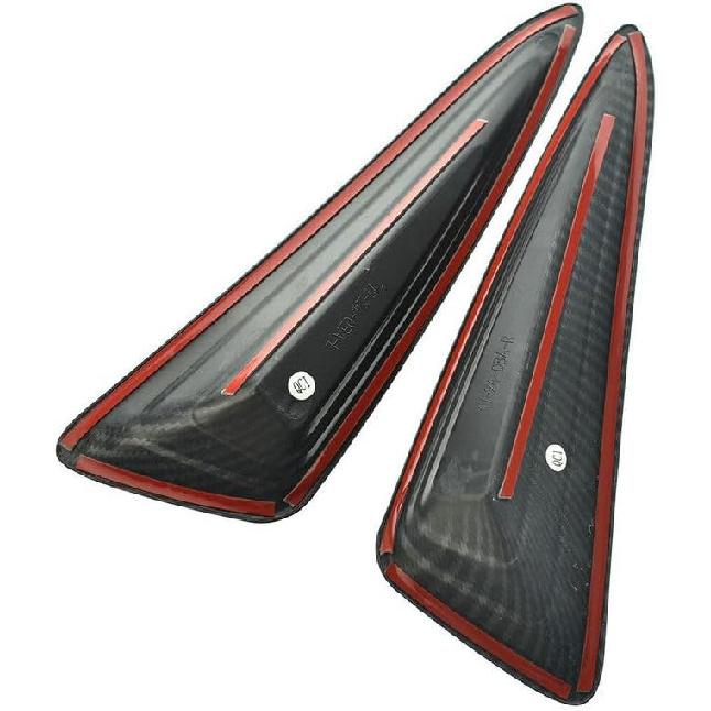 Front Bumper Fog Light Cover for Toyota CHR 2017 2018 2019 2020 2021 Carbon Fiber Lamp Trim ABS