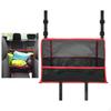 Car Mesh Organizer Between Front Seats Barrier of Backseat Kids Purse Holder Net Pocket