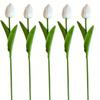 6/10pcs Artificial Tulip Flowers Home Decor Fake Flower Arrangements for Living Room Bedroom Desk Garden Decor