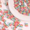 Rainbow Stripe Resin Beads - Macaron Color Blocking DIY Bracelet & Phone Strap Accessories
