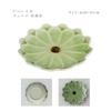 Tanaka Hashiten Fiore Verde Small Plate, Mino Ware, Dishwasher and Microwave Safe, 12cm, Made In Japan, Flower-Shaped Design, Stylish and Cute,