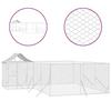VidaXL Outdoor Dog Kennel with Silver Roof 6x6x2.5 M 3190471