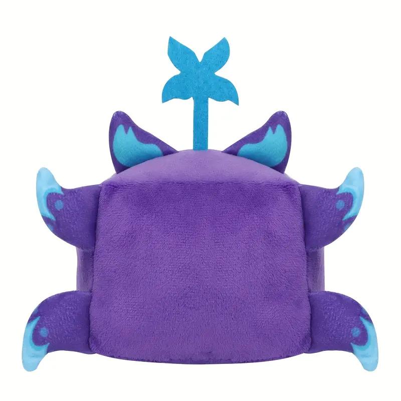 Jucărie de pluș amuzantă vulpe mov Blox Fruits Jucărie de pluș umplută Păpușă fruct diavol Jucării pătrate atrăgătoare pentru copii Cadou Decor acasă