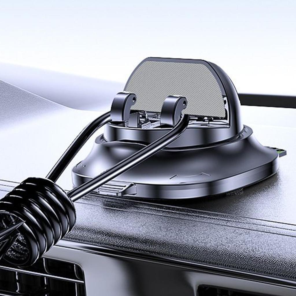 Phone Holder For Car 360 Degree Rotating Automobile Cradles Dashboard Cell Phone Holder With Parking Number Plate For Road Trips
