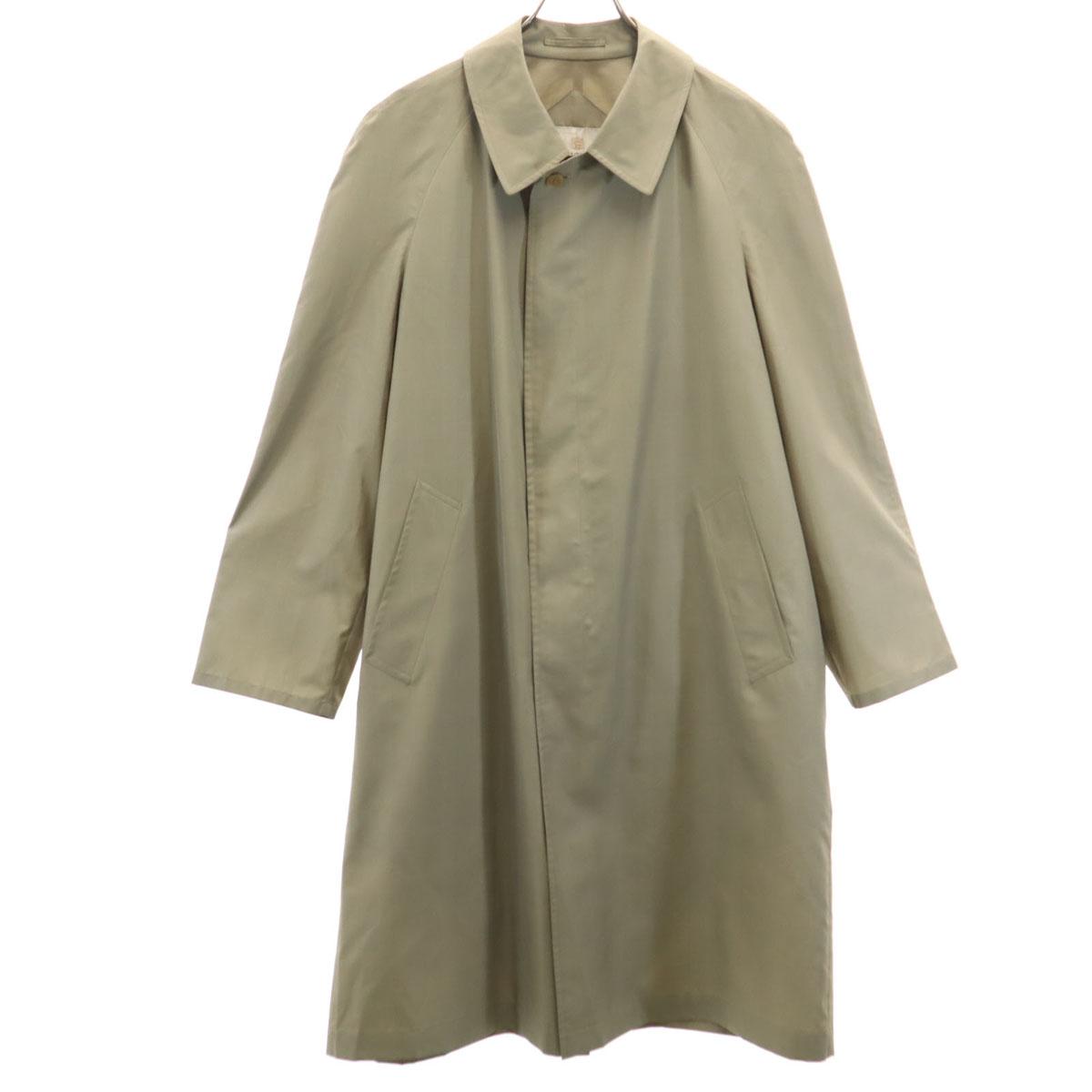 

Aquascutum made in Japan Check Pattern Stainless collar coat beige Men s Used