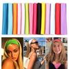 Fasce per Capelli a Maglia Monocolore da Donna, Fasce Elastiche Sportive, Accessori per Capelli per Yoga, Corsa, Fitness, Trucco Quotidiano