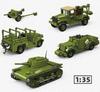 Друга світова війна WW2 Армія Військові Солдати M3 Розвідувальний Автомобіль Броньована Машина Moc Будівельні Блоки Цеглинки Модель DIY Збірка Іграшки Для Дітей