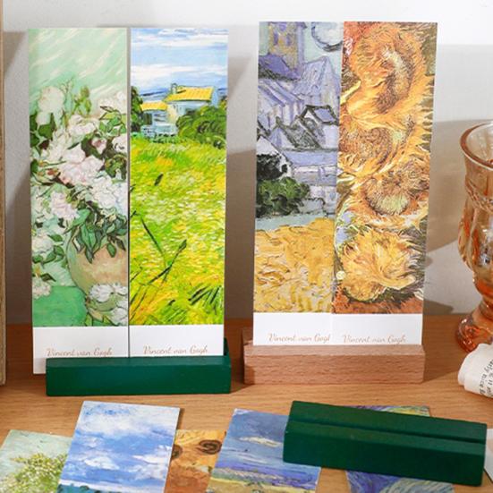 10Pcs/Set Wooden Card Holder Perfect Match Smooth Surface Vintage Style Wedding Party Card Holder Stand for Home