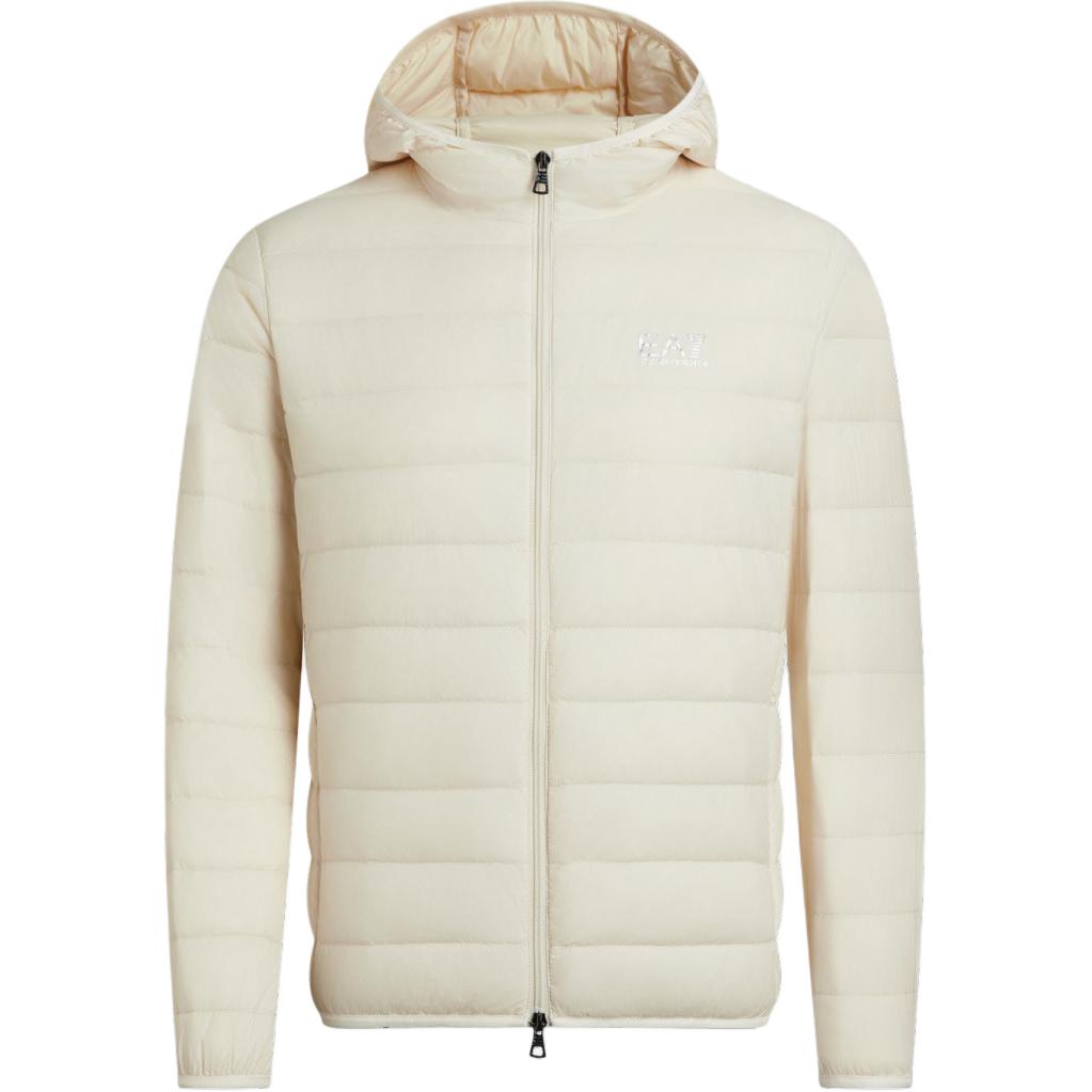 

Emporio Armani EA7 FW24 Solid Color Hooded Zipper Long Sleeve Down Jacket Men outerwear Beige 8NPB24-PNGPZ-1713 M