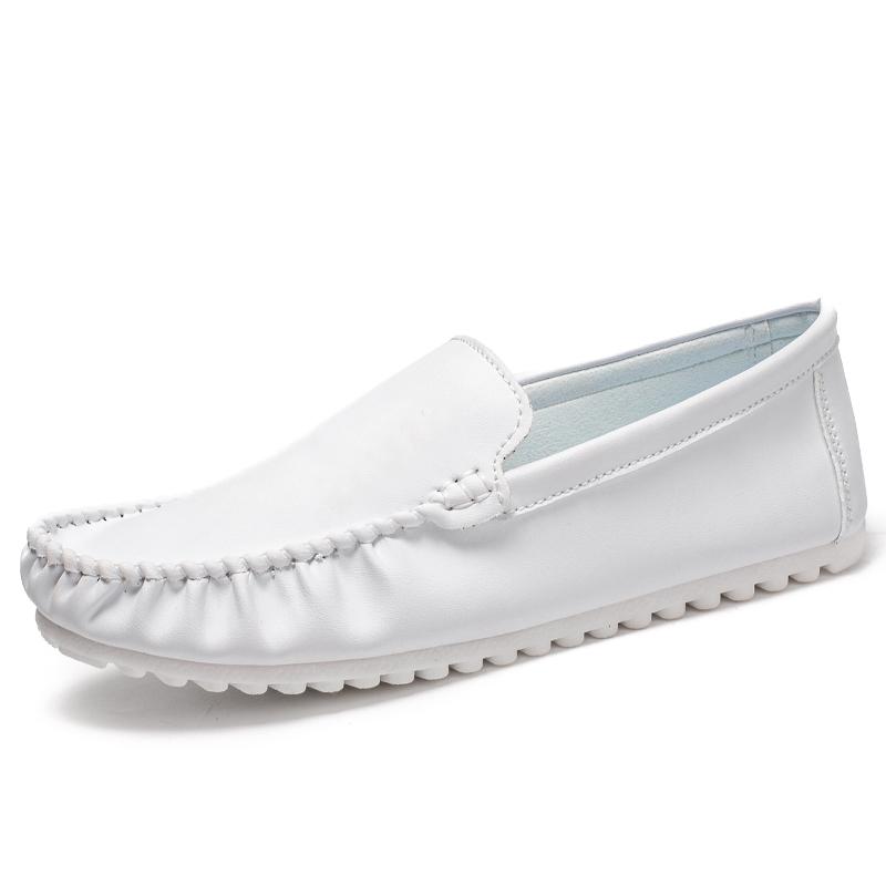 Summer Classic Loafers Men Boat Shoes Lightweight Man Moccasins Leather Slip On Flats Luxury Casual Driving Shoes